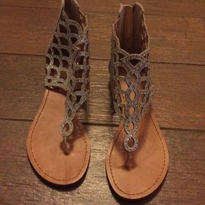 Beautiful silver sandals